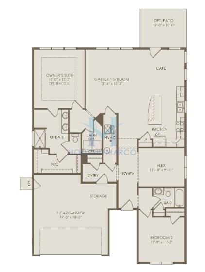 Abbeyville model in the Briargate subdivision in Lindenhurst, IL