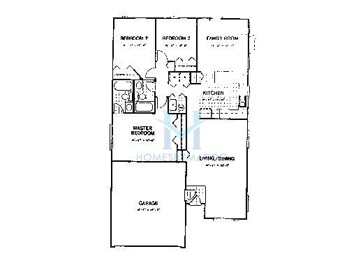 Ranch model in the The Groves subdivision in Hanover Park, IL