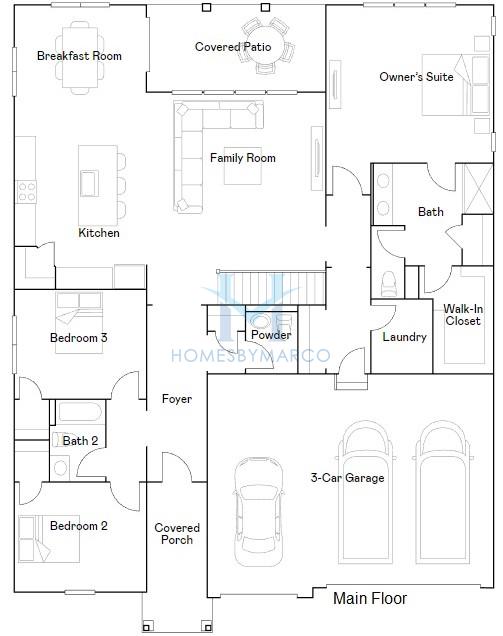 Adams model in the Kenyon Farms subdivision in South Elgin, IL