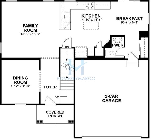 Newbury model in the Becketts Landing subdivision in South Elgin, IL