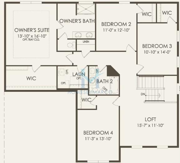 Westchester model in the Winding Creek subdivision in Batavia, IL