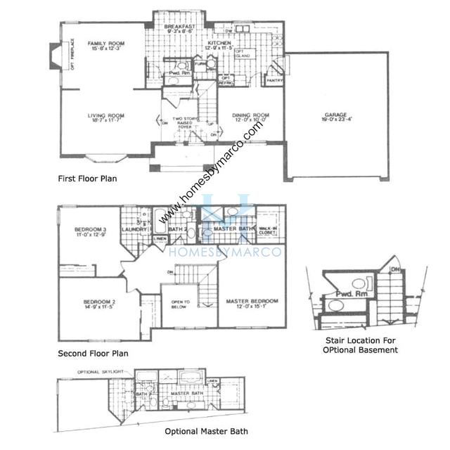 Columbia model in the Twin Creeks subdivision in Bolingbrook, IL