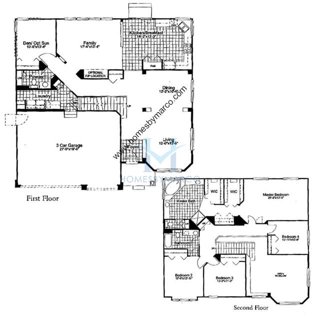 Plan403 model in the Concord at Meadowbrook subdivision in Lake in the