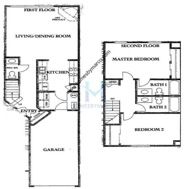 Amhurst model in the Woodhaven subdivision in Mundelein, IL