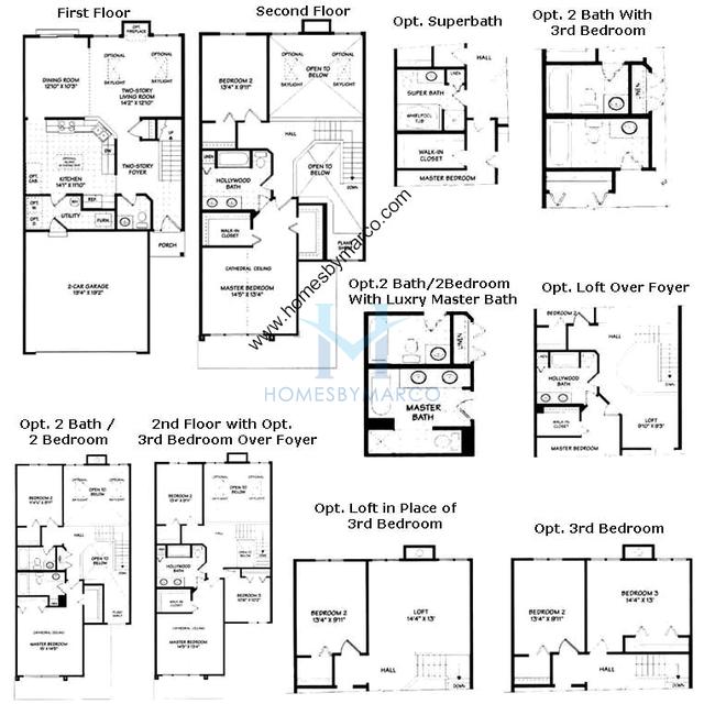 Photos of the Aster model in the Grand Pointe Trails in Aurora, IL