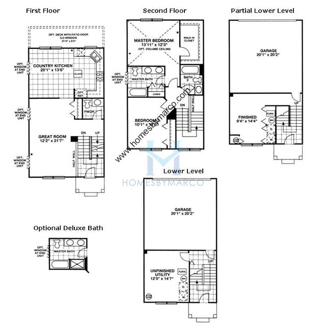 Photos of the Castlebrook model in the Heron Bay in Round Lake, IL