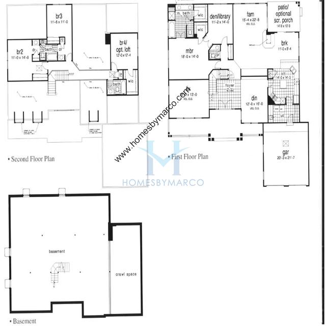 Photos of the Fieldcrest model in the Reigate Woods in Green Oaks, IL