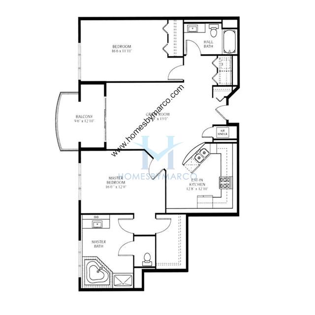 Unit F model in the The Providence building in Palatine, IL