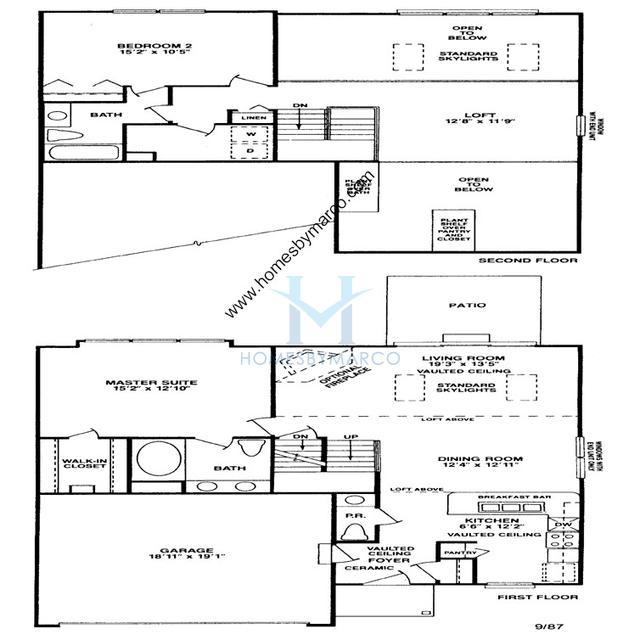 Biarritz model in the Cherbourg subdivision in Buffalo Grove, IL