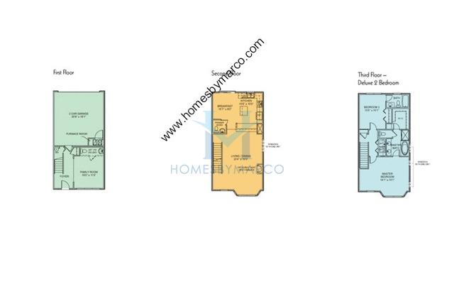 Wildwood Interior Unit model in the Kenilworth Park subdivision in Villa Park, IL