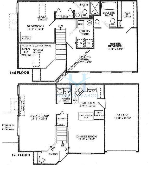 Photos of the Elmhurst model in the Bright Ridge in Schaumburg, IL