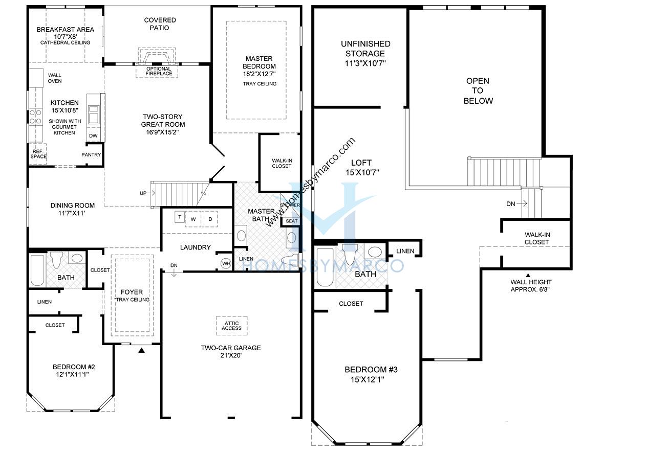 Walden model in the Bowes Bend subdivision in Elgin, IL Homes for