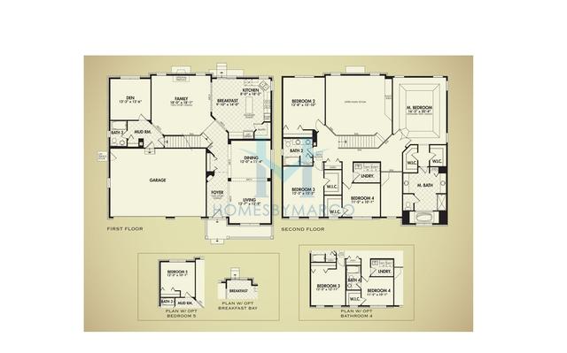 Photos of the Sherbourne model in the Ambry Estates in Lynwood, IL