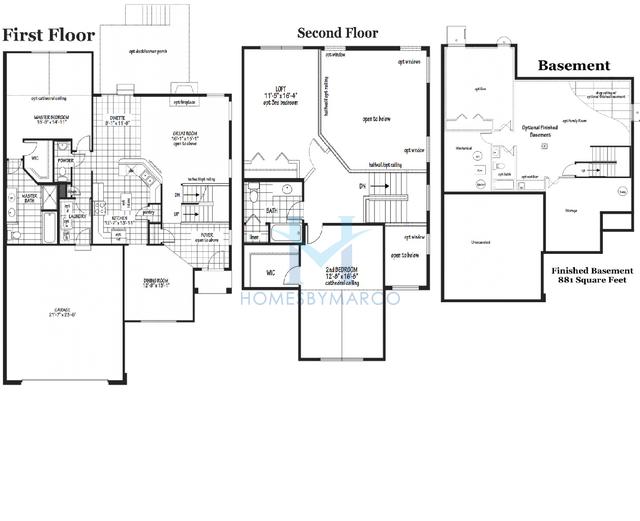 Brighton model in the Lakes of Boulder Ridge subdivision in Lake in the Hills, IL