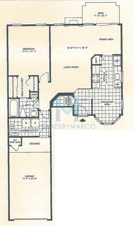 Astor model in the Old Farm Village subdivision in Buffalo Grove, IL