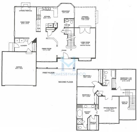 Photos of the Bridlewood model in the Hunters Creek in Lake Zurich, IL