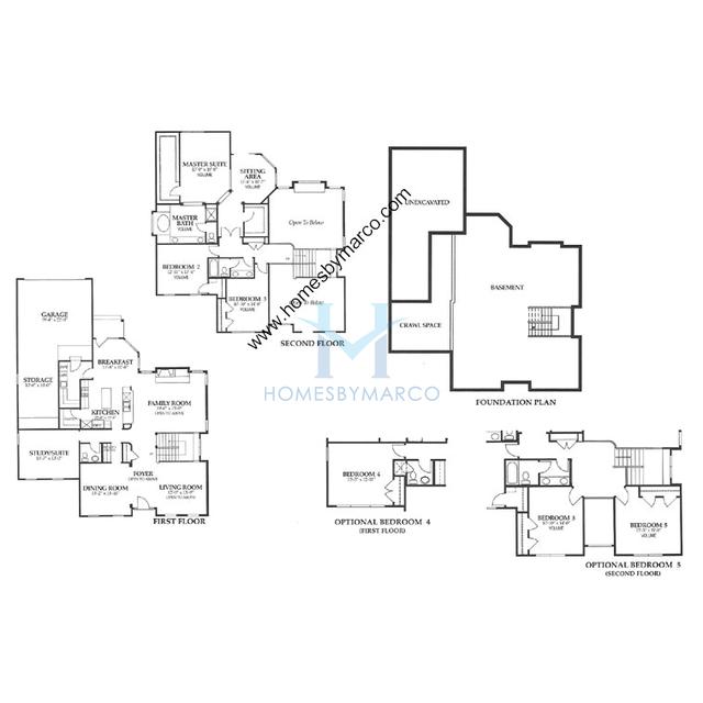 Springdale model in the The Glen subdivision in Glenview, IL