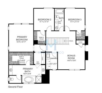 Plan 3 model in Centella at Montecita in Estrella, Goodyear, AZ, built by New Home Company