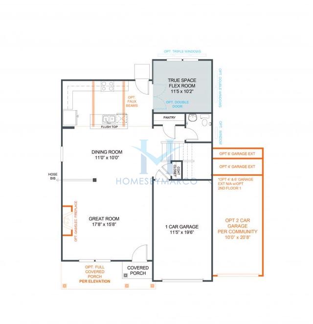 Hudson model in Mallard Pointe, Kannapolis, NC, built by True Homes