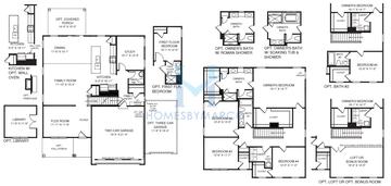 Hudson model in Harkey Creek, Monroe, NC, built by Ryan Homes