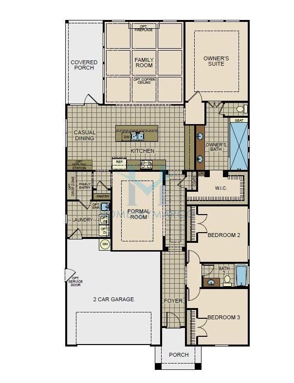 Photos of the Muirfield model in the Wildbrook subdivision in Denver, NC
