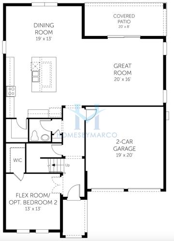 Biscayne model in Serenade at Ovation, Winter Garden, FL, built by Dream Finders Homes