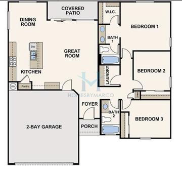Photos of the 1335 model in the Villa Adelaida subdivision in Florence, AZ