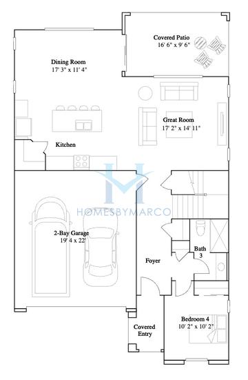Cottonwood model in Belrose, Gilbert, AZ, built by Lennar