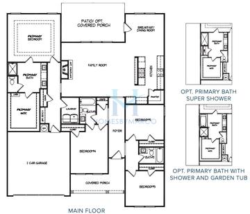 Photos of the Rosewood model in the Vineyard Park subdivision in Griffin, GA