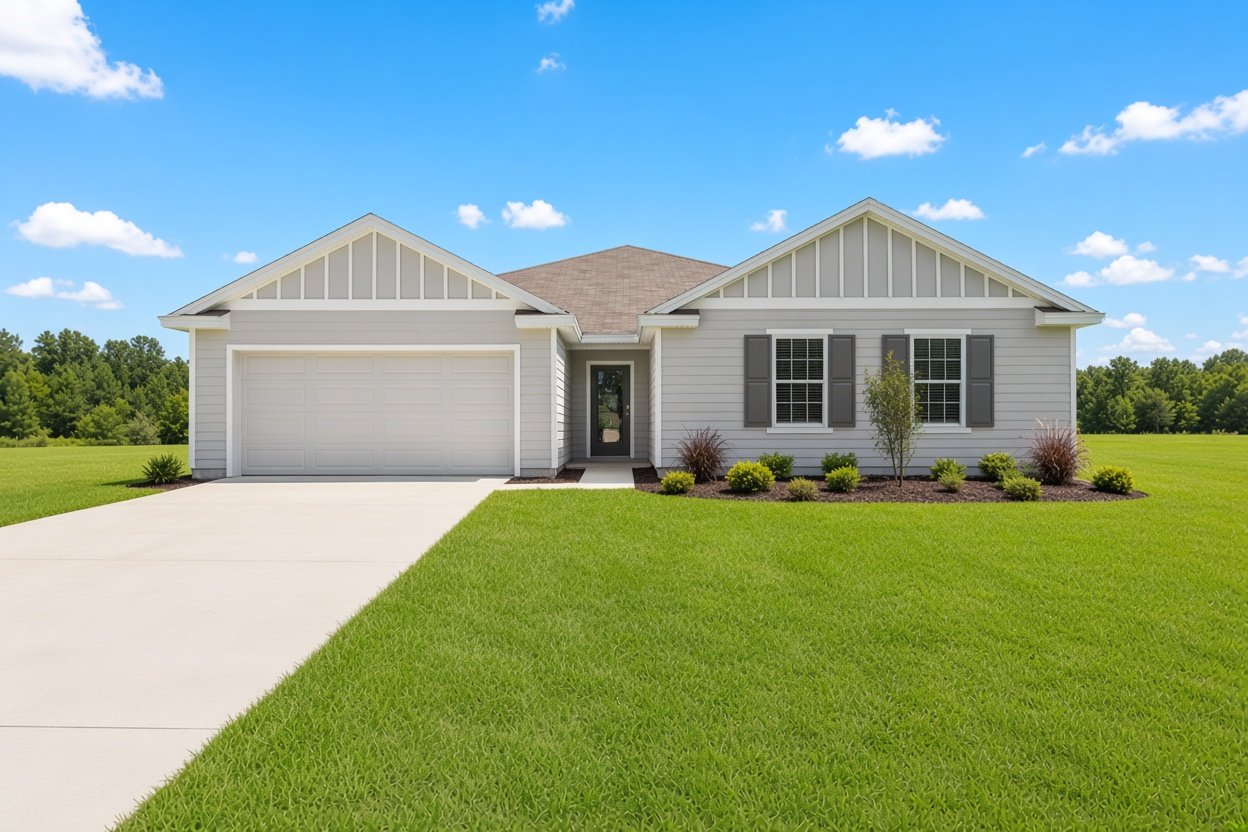 Denton model in Preserve at Dove Creek, Statham, GA, built by D.R. Horton