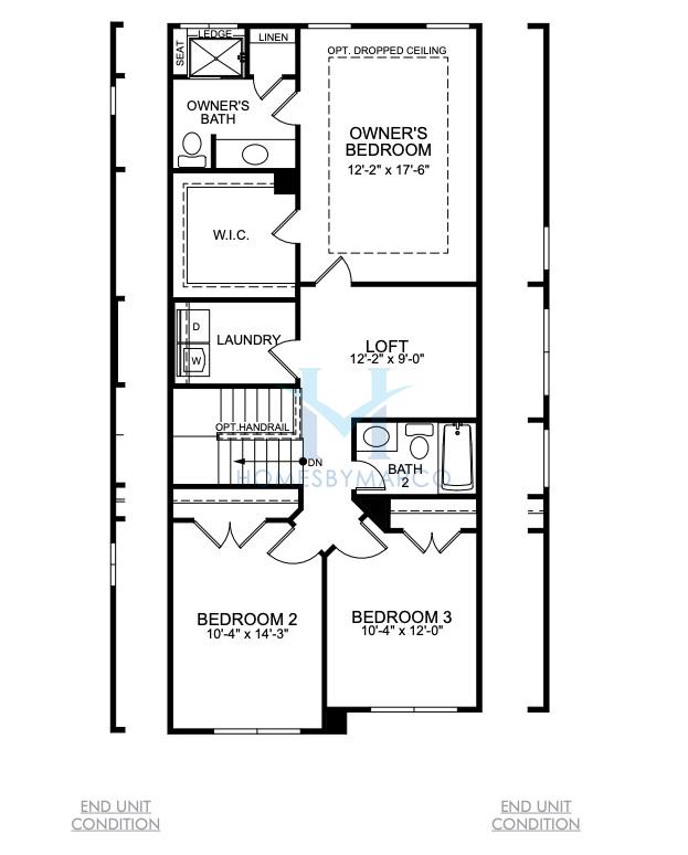 Ashland model in The Enclave at Davis Lake, Charlotte, NC, built by Eastwood Homes