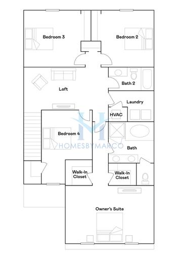 Verona model in Willow Square, Lutz, FL, built by Lennar