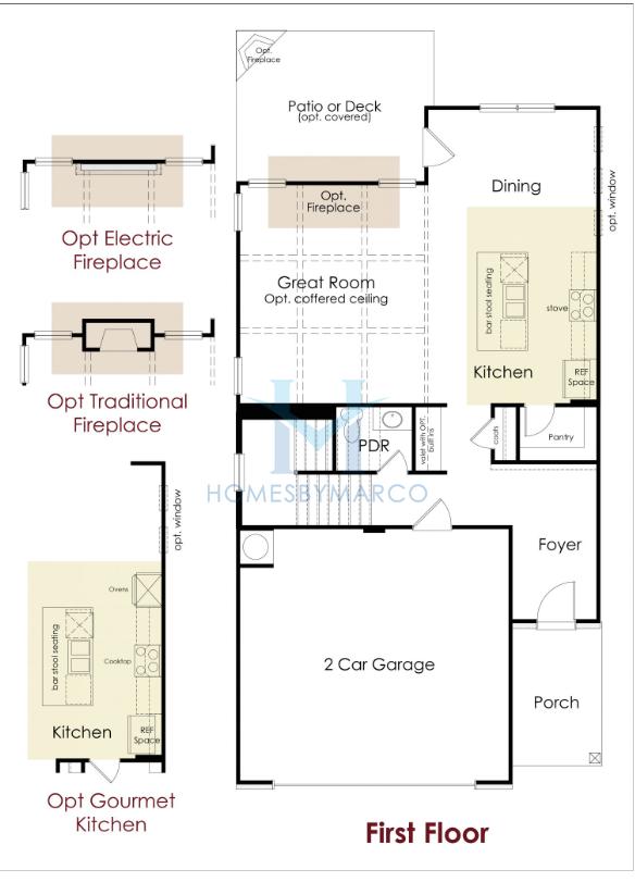 Photos of the Hawthorn-II model in the Silver Fox Reserve subdivision in Oakwood, GA