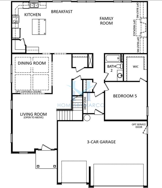 Woodrow model in Meadows at Coddle Creek, Mooresville, NC, built by D.R. Horton