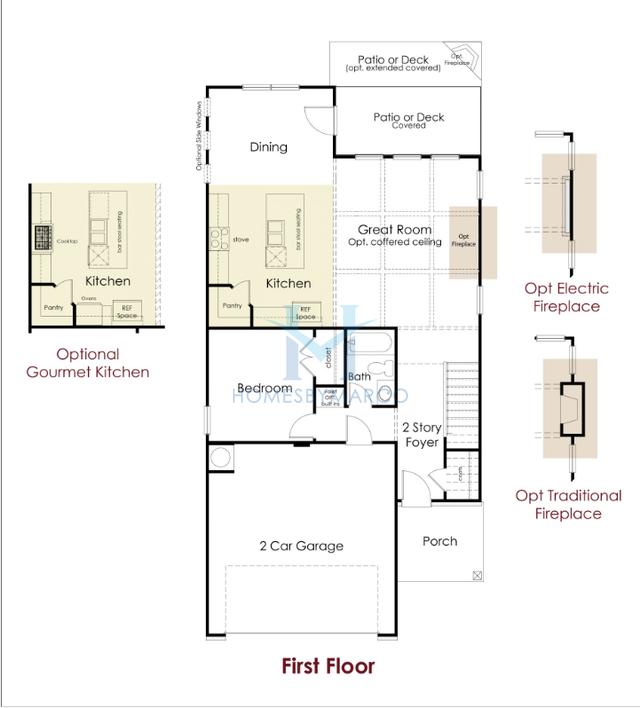 Photos of the Chestnut model in the Silver Fox Reserve subdivision in Oakwood, GA