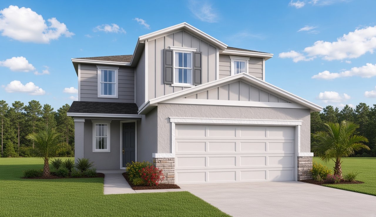 Pine model in Seasons at Forest Creek, Haines City, FL, built by Richmond American Homes