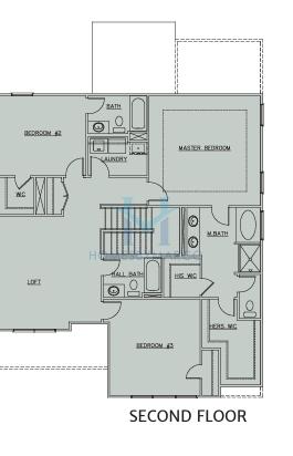 The McMichael model in The Porches At Mobley Lake, Dacula, GA, built by EMC Homes
