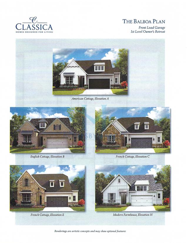 Photos of the Balboa model in the Huntson Reserve subdivision in Huntersville, NC