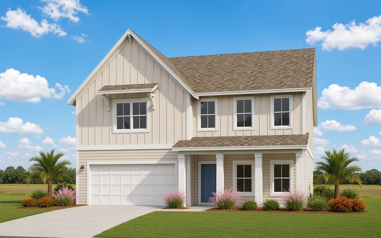 Fernandina model in Seaside, St. Augustine, FL, built by Dream Finders Homes