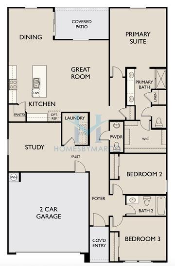 Photos of the Larkspur model in the North Copper Canyon subdivision in Surprise, AZ