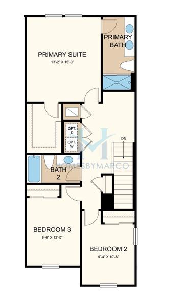 Marigold model in Big Sky Townhomes, Kissimmee, FL, built by Taylor Morrison