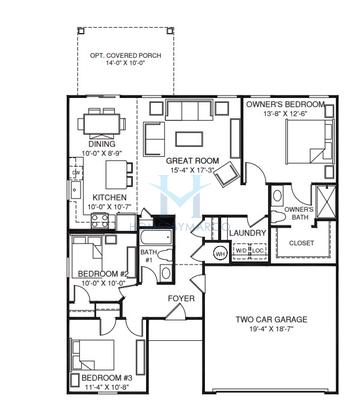 Photos of the Spruce model in the Balmorea subdivision in Montgomery, IL