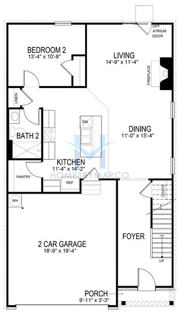 Photos of the Robie model in the Apple Creek subdivision in Dallas, NC