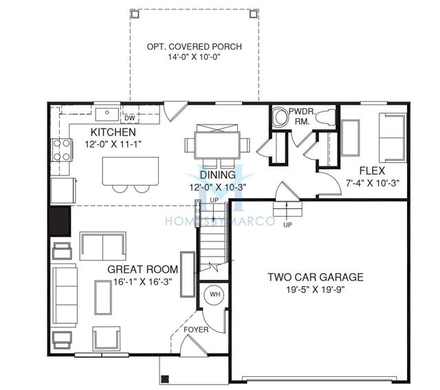 Cedar model in Summertree, Stone Mountain, GA, built by Ryan Homes