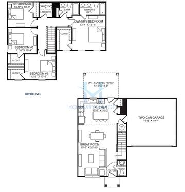 Photos of the Birch model in the Creekside Grove subdivision in Charlotte, NC