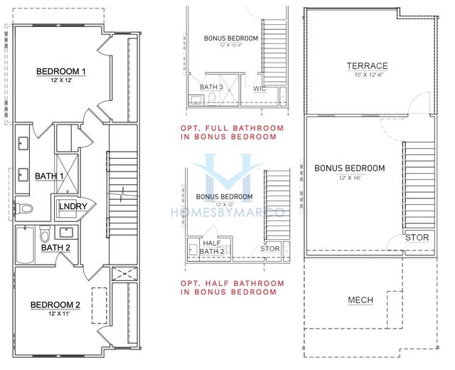 Northend model in North End Terraces, Charlotte, NC, built by Hopper Communities