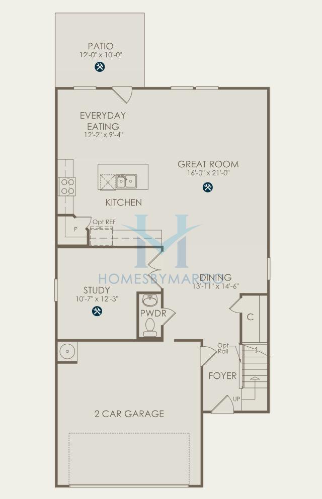 Photos of the Murray model in the Parkside Crossing subdivision in Charlotte, NC
