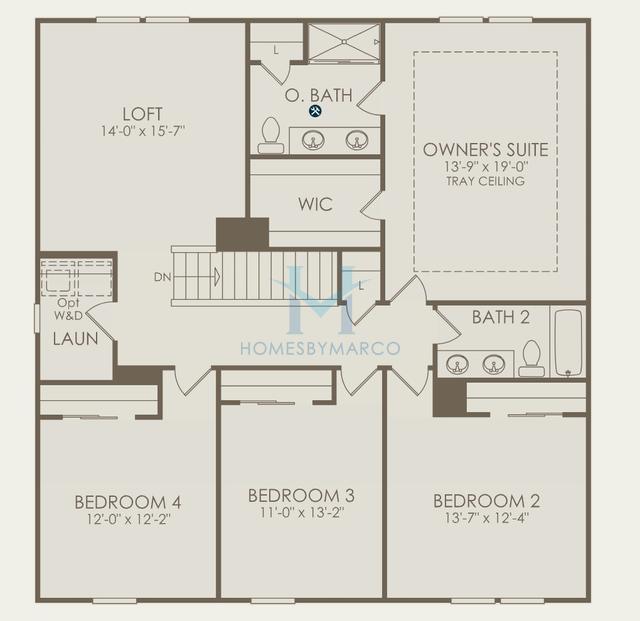 Photos of the Hampton model in the Parkside Crossing subdivision in Charlotte, NC