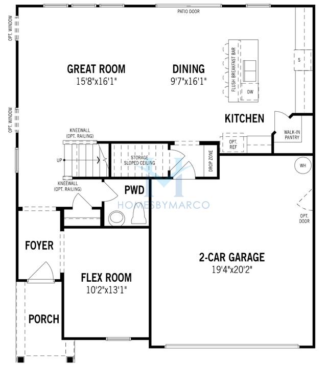 Photos of the Redwood model in the Waxhaw Landing subdivision in Monroe, NC
