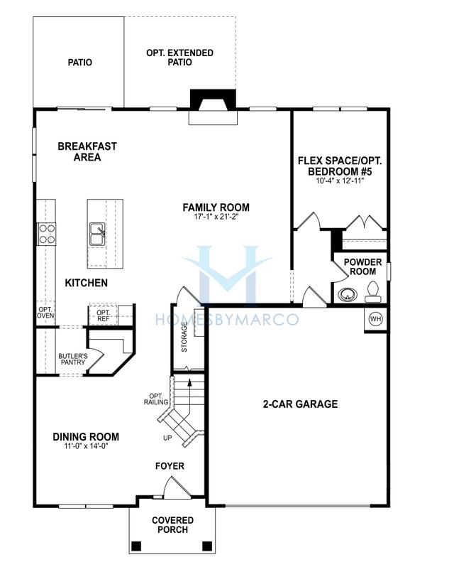 Photos of the Fenmore model in the Annsborough Park subdivision in Concord, NC
